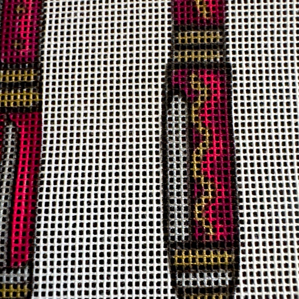Hand-Painted “Pen Set” Needlepoint Canvas - Picture 5 of 7